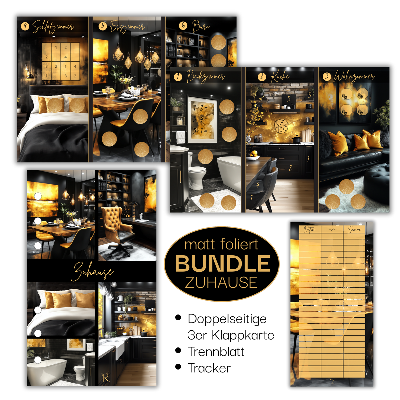 Zuhause Bundle - 3er Klappkarte - Trennblatt - Tracker