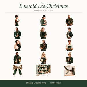 Emerald Leo Christmas – clipart overview 2 of 5