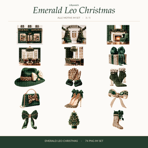 Emerald Leo Christmas – clipart overview 3 of 5