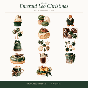 Emerald Leo Christmas – clipart overview 5 of 5
