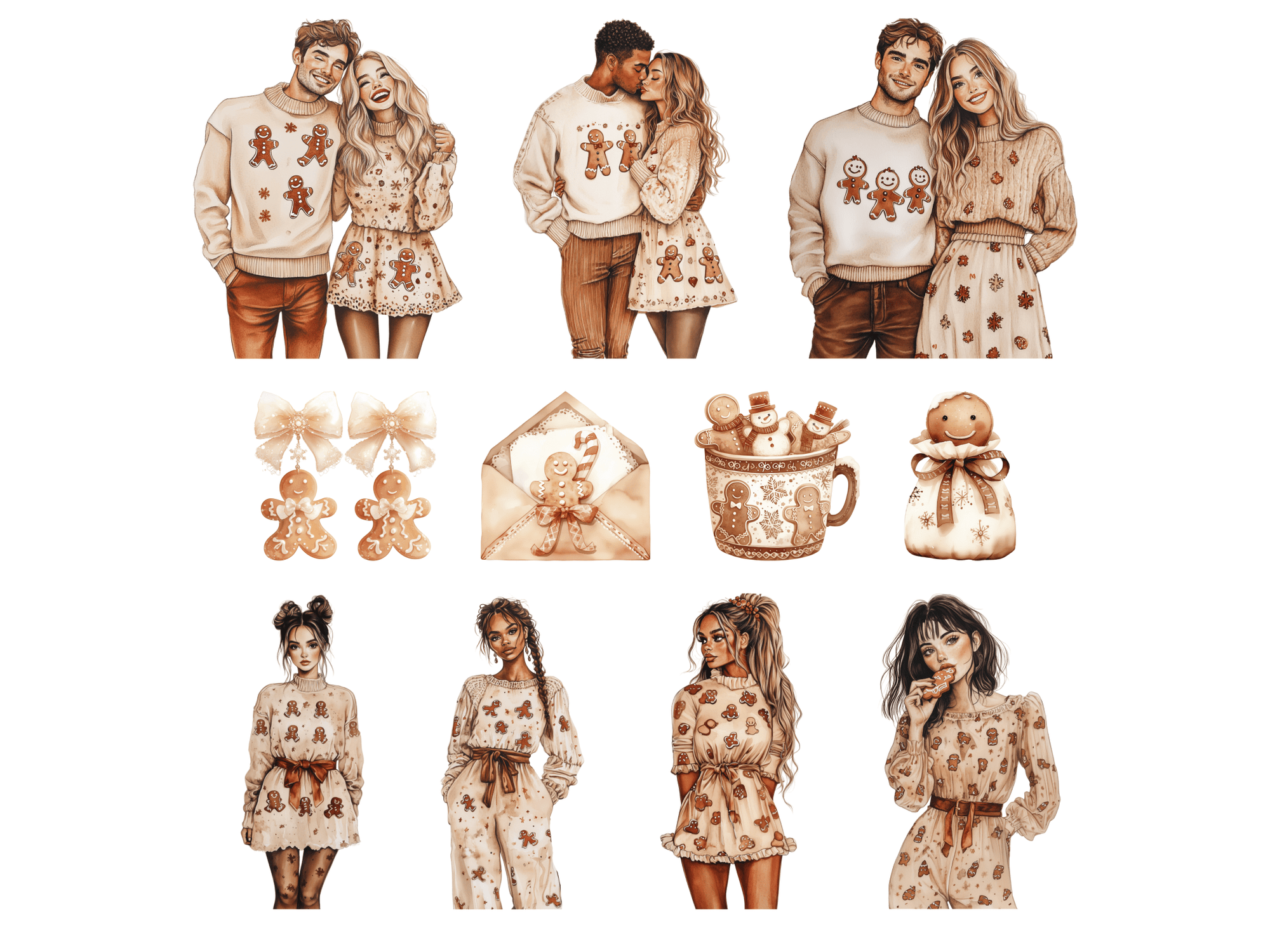 Gingerbread Love - Clipart Bundle - Lillysreich