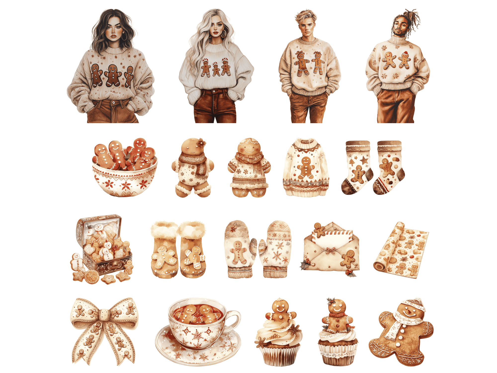 Gingerbread Love - Clipart Bundle - Lillysreich