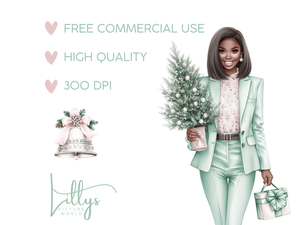 Merry Christmas Pastell - Clipart Bundle - Lillysreich