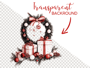 Merry Christmas Red - Clipart Bundle - Lillysreich