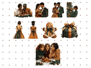 Merry Christmas Rustic - Clipart Bundle - Lillysreich