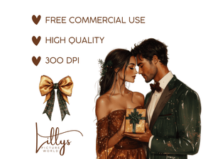 Merry Christmas Rustic - Clipart Bundle - Lillysreich