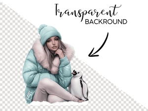 Polar Girl Pastell - Clipart Bundle - Lillysreich
