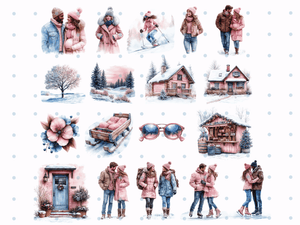 Sweet Winter Pastell - Clipart Bundle - Lillysreich