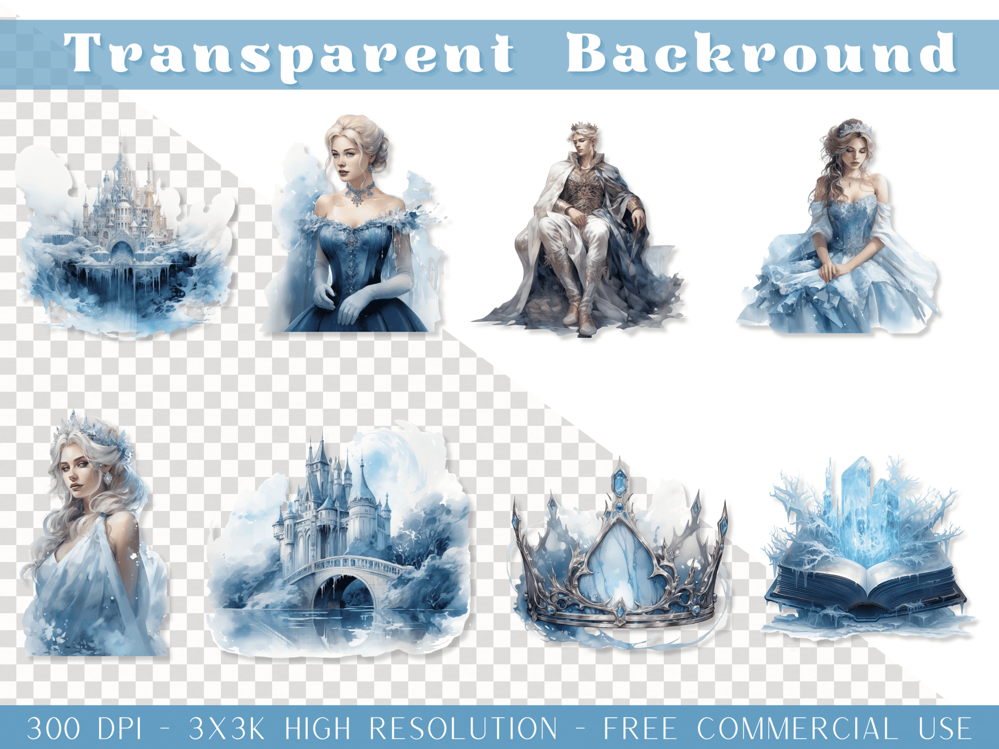 Winter Princess - Clipart Bundle - Lillysreich