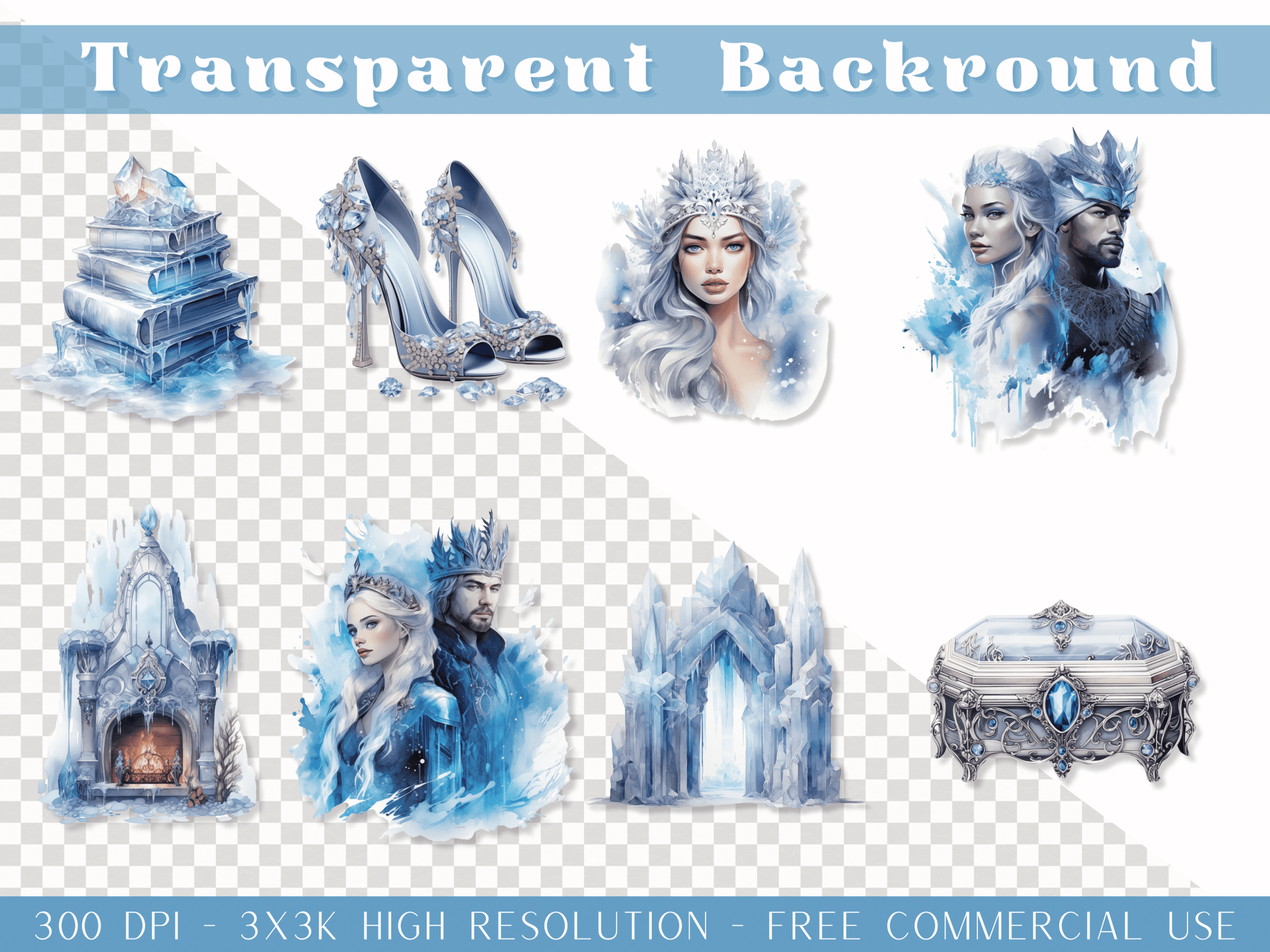 Winter Princess - Clipart Bundle - Lillysreich